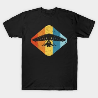 Hang Glider Hang Gliding Retro T-Shirt